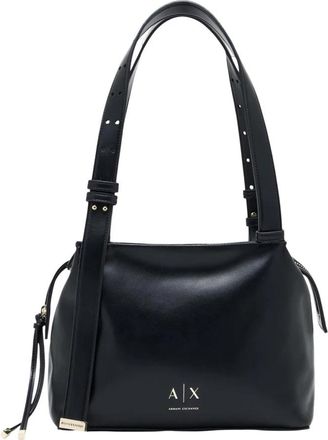 A|X Armani Exchange Schoudertas van technisch materiaal - Dames - Schoudertassen - Zwart - ONE Size - Polyester - Tassen