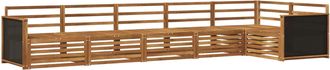 vidaXL Conjunto De Sof&aacute;s De Exterior 6 Uds. Natural Vidaxl