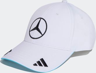 adidas Baseball Cap ADIDAS PERFORMANCE MERCEDES - AMG PETRONAS FORMULA ONE TEAM GEORGE RUSSELL, weiss (wei&szlig;), Obermaterial: 100% Polyester, Caps Baseball Cap