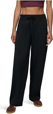 Prana Koen Wide Leg Pants Womens Clothing Black : LG (Womens 12-14) 33, Elastane/Nylon/Polyester