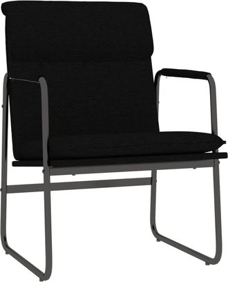 vidaXL Sill&oacute;n De Relax Tela Negro 55x64x80 Cm Vidaxl
