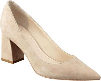 Marc Fisher Womens Zala Suede Pump Heels In Natural Suede