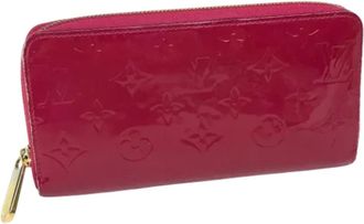 Louis Vuitton Tweedehands leren portemonnees - Dames - Vintage Accessoires - Roze - ONE Size - Leer - Vintage