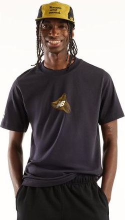 New Balance Uomo Marathon du Mont Blanc Graphic T-Shirt 1 in Blu, Maglia di Poliestere, Taglia XL