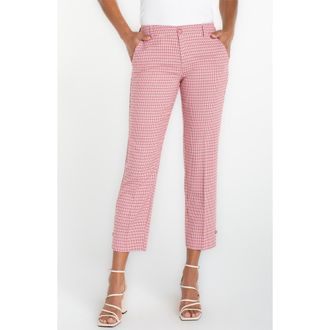 Liverpool L.A. Kelsey Plaid Tapered Pants in Chryred Tatt Pl at Nordstrom, Size 14