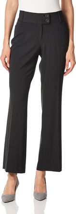 Rafaella Womens Curvy Fit Gabardine Bootcut Dress Pants (Size 4-14 Petite), Short Inseam Graphite, 12