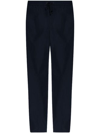 Moncler logo-patch trousers - Blue