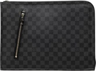 Louis Vuitton Vintage, unisex, Grijs, ONE Size, Pre-owned Poche Documents Portfolio
