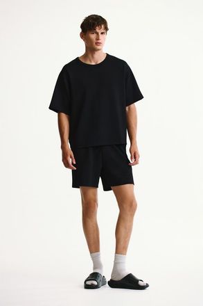 H&M Regular-fit Waffled Sports Shorts With Drymove in Black at Nordstrom, Size X-Large