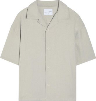 Mki Miyuki Zoku Textured Woven Shirt - Stone - XL