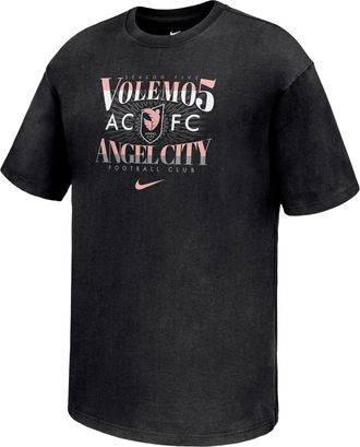 Nike Angel City FC Max90 Nike Mens NWSL T-Shirt in Black | M11766ANFC26-BLK