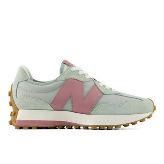 New Balance Womens 327 in Grey/Pink Suede/Mesh, size 3.5 Narrow