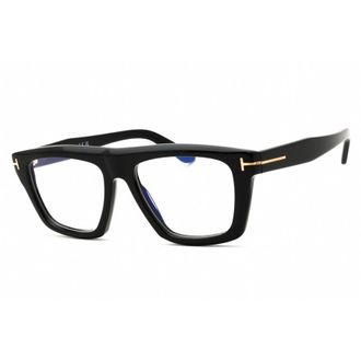 Tom Ford Blue Light Block Rectangular Unisex Eyeglasses FT6059-B 001 54