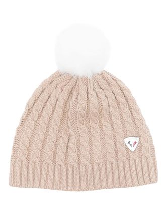 Rossignol cable-knit beanie - women - Acrylic/Polyester/Polyester/Metallic Fibre - One Size - Neutrals