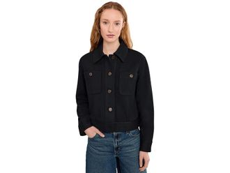 Vince Ponte Knit Jacket Womens Coat Black : MD, Acrylic/Nylon/Wool