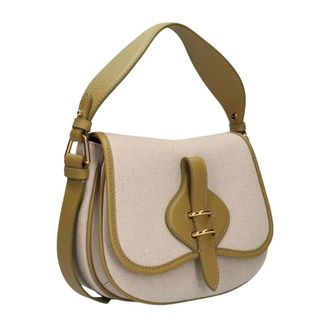Coccinelle Mavery Small - Dames - Schoudertassen - Beige - ONE Size - Katoen - Tassen