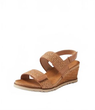 Ziera Womens Kift Wedge Sandals - Wide In Coffee Syn Raffia