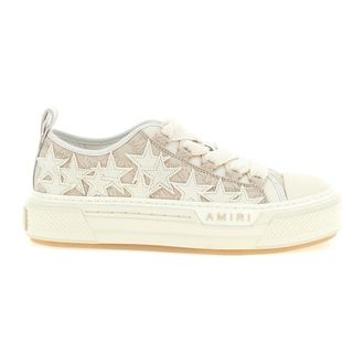 Amiri Sneakers, female, Beige, 4 UK, Ma Quad Stars Court Low