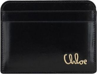 Chlo&eacute; Black Calf Leather Bos Taurus Womens Wallet