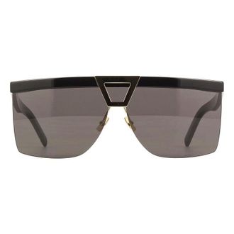 Saint Laurent SL537PALACE001 Shield Semi-Rim Sunglasses - Black