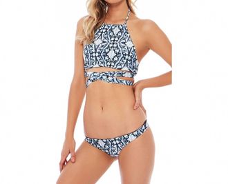 L*Space Sandy Itsy Reversible Bikini Bottom In Navy