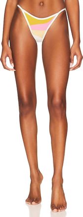 L*Space Womens Daybreak Bottom Bitsy In Sunshine Gold, Guava, Golden Hour, & Cream