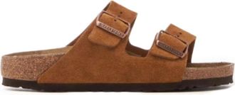 Birkenstock Suede Mink Smalle Pasvorm Sandalen - Heren - Sandalen - Bruin - 41 EU - Su&egrave;de - Schoenen