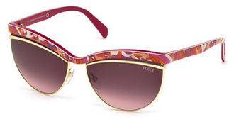 Pucci EP0010 77T Womens Sunglasses Red Size 61