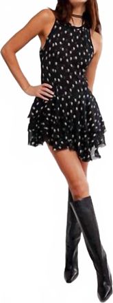 Free People Womens Raven Printed Mini Dress In Night Combo