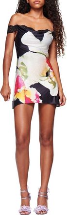 I.AM.GIA Theodora Off the Shoulder Minidress in Black at Nordstrom, Size Xx-Small