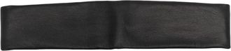Manokhi elastic plain hair band - women - Leather - One Size - Black