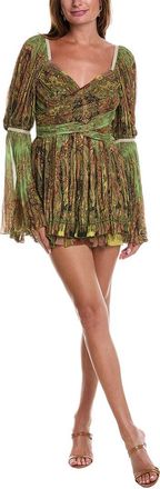 Etro Madras Silk Mini Dress