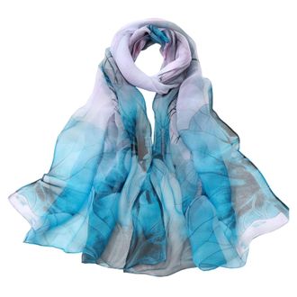 Generic Silk Scarf for Hair Silk Womens Scarf In Gift Box Scarfs For Women Lightweight Print Floral Pattern Scarf Shawl Fashion Scarves Shawls And For Spring 
