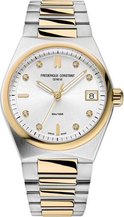 Frederique Constant Highlife Diamond Two-Tone Bracelet Watch, 31mm in Gold-Tone at Nordstrom