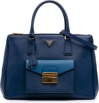 Prada Pre-owned Prada Saffiano Lux Galleria Double Zip Front Pocket Satchel Ladies 27Q4FMSQ1MFL6J1P