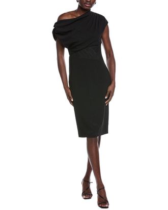 Aidan Mattox Solid Mid Dress