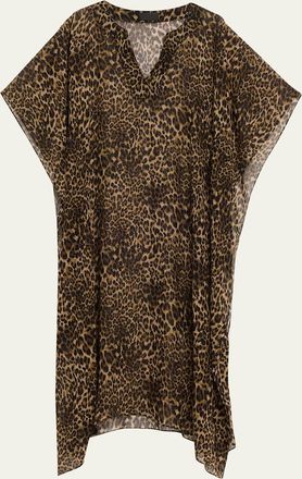 Nili Lotan Erica Leopard Kaftan Coverup