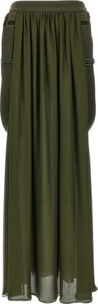 Max Mara Jedy Rok - Dames - Maxi Rokken - Groen - M - Katoen - Rokken