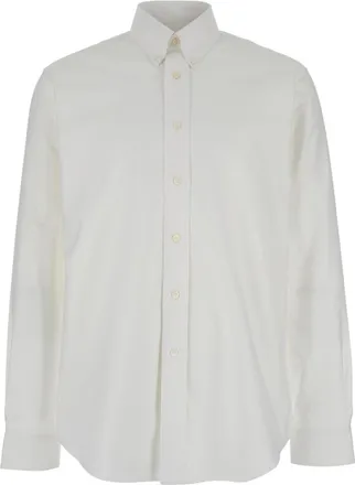 Givenchy White Regular Solid Shirts