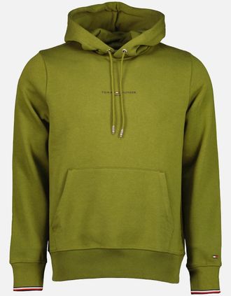 Tommy Hilfiger Mens Logo Tipped Hoodie - Tan - Size: 44