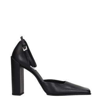 Alaia Black Leather High Heel Womens Pumps