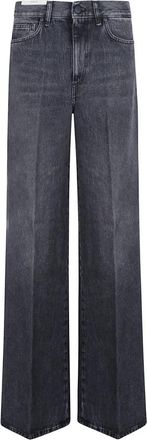 Pantaloni Torino Denim Mode Jeans voor Vrouwen - Dames - Loose Fit Jeans - Zwart - W26 - Denim - Jeans