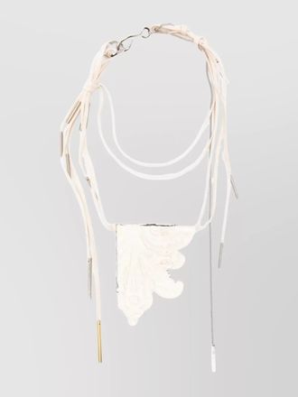 Dries Van Noten carved pendant necklace