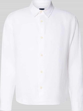 GAP Regular Fit Leinenhemd mit Kentkragen in Weiss, Gr&ouml;&szlig;e XXL