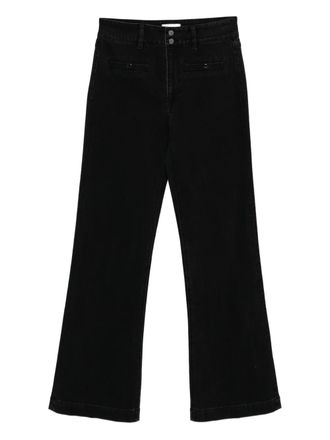 Paige Leenah jeans met wijde pijpen - Zwart