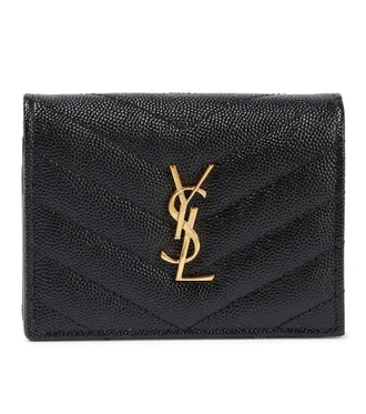 Saint Laurent Portacarte Cassandre in pelle