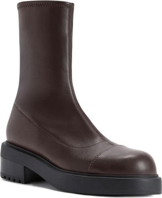 Giuseppe Zanotti Junney enkellaarzen met ritsdetail - Bruin