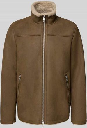 Cinque Cinque Jacke in Leder-Optik Modell BARROW in Dunkelbraun, Größe XL