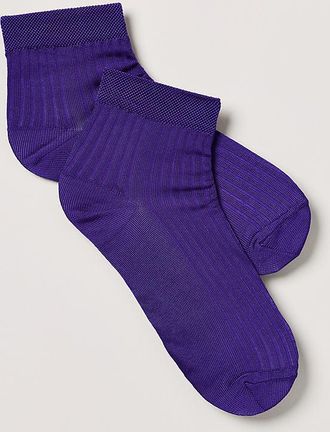 Stems Silky Ribbed Quarter Socks