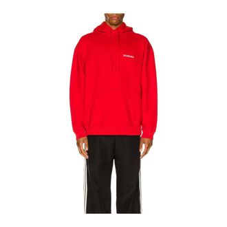 Balenciaga Hoodies - Heren - Sweatshirts & Hoodies - Rood - Maat: 2XS Katoen